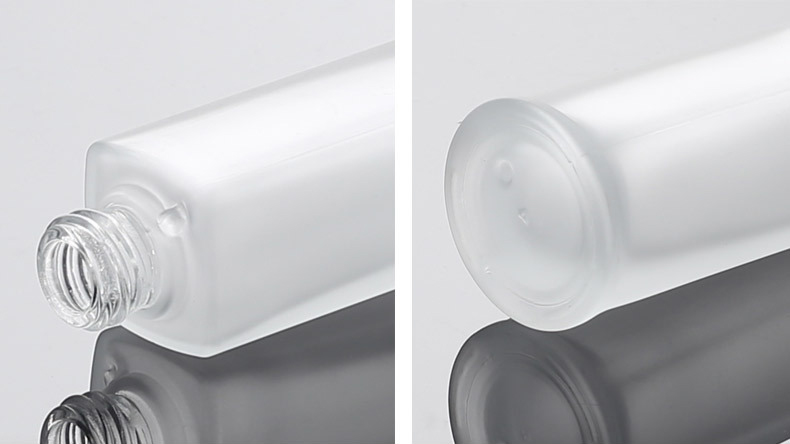 Creative cosmetics packaging 30ML frosted glass drop tube essence bottle