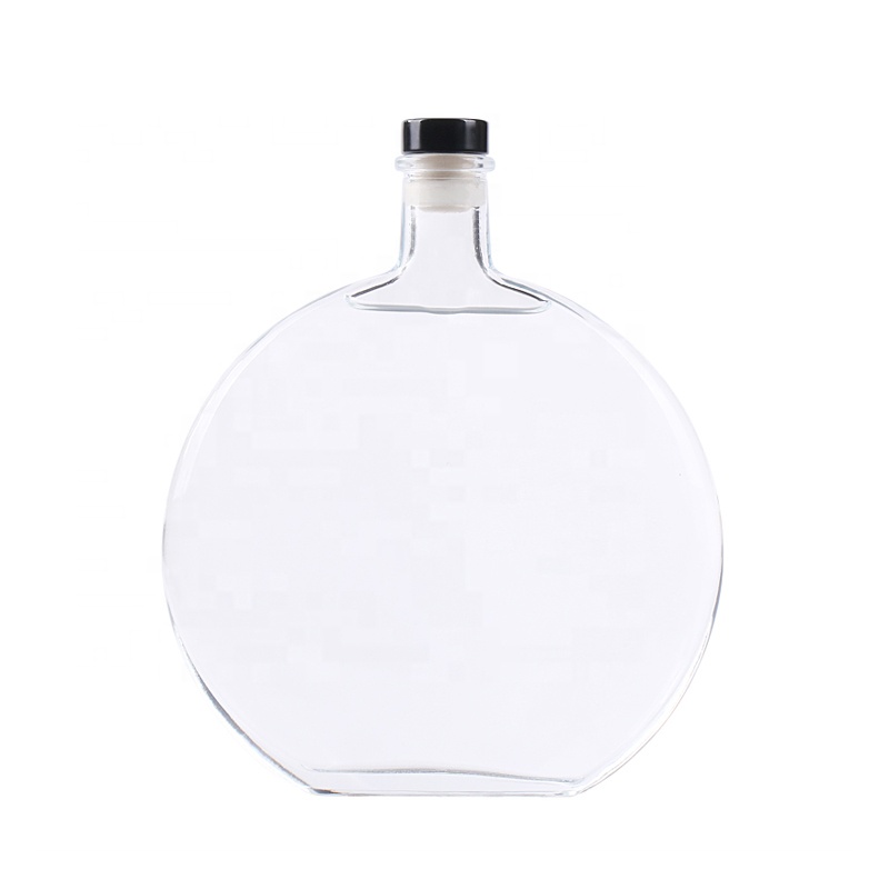 Creative round top grade 250ml 500ml wine glass bottle milk tea drink juice bottle