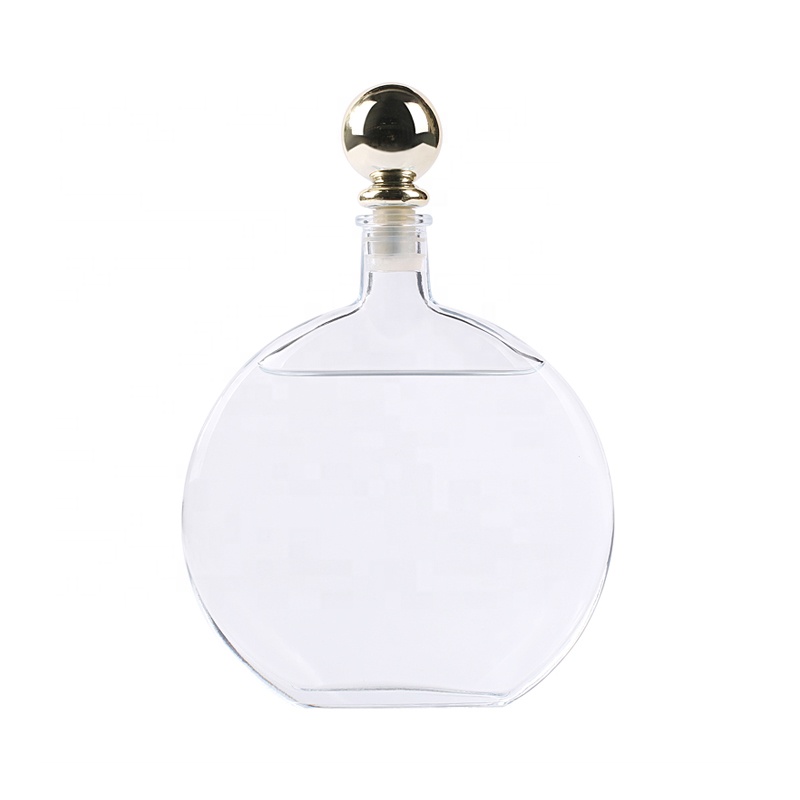 Creative round top grade 250ml 500ml wine glass bottle milk tea drink juice bottle