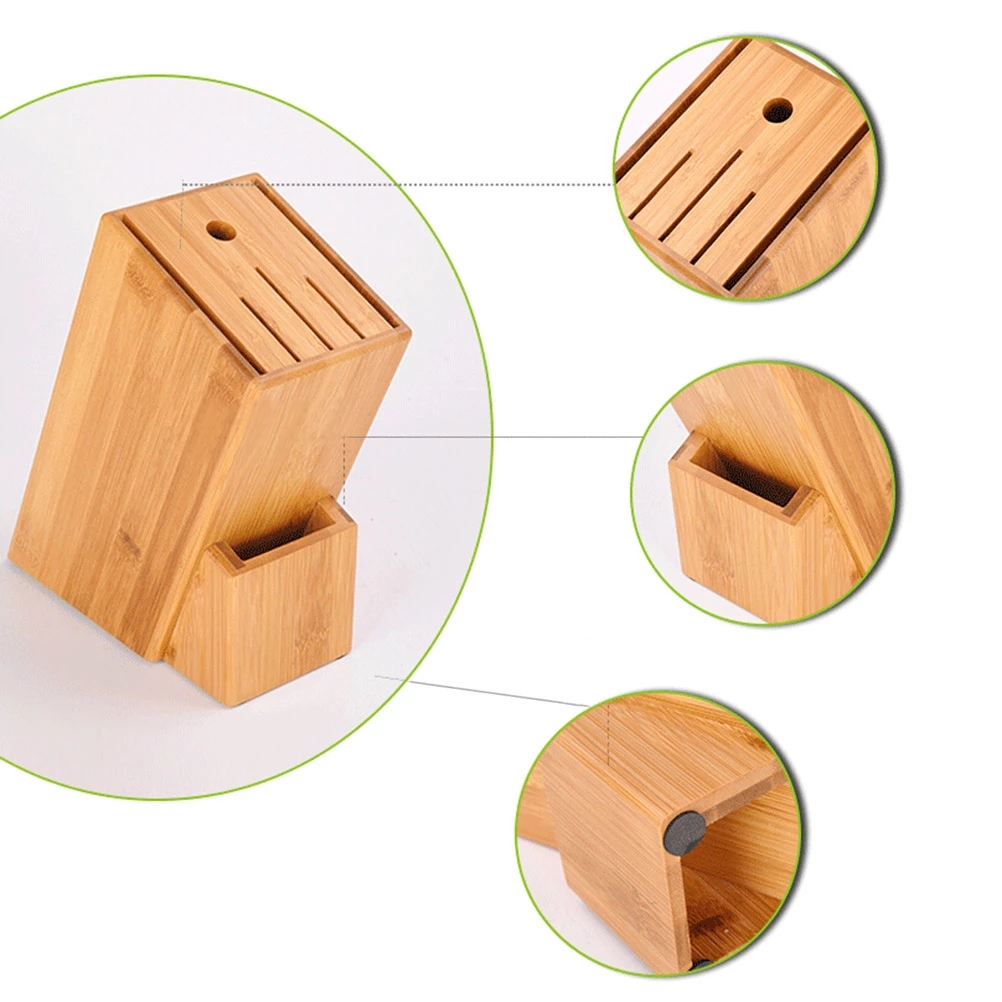 Creative storage of natural bamboo kitchen knife holder knife holder kitchen supplies