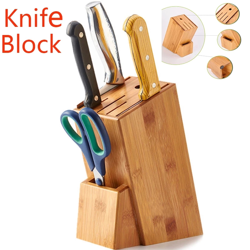Creative storage of natural bamboo kitchen knife holder knife holder kitchen supplies
