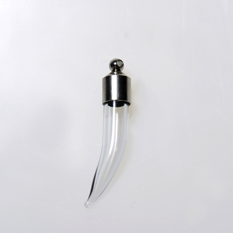 Cross hourglass heart round 1ml perfume glass tube small glass vial pendant essential oil bottle glass tube wishing bottle