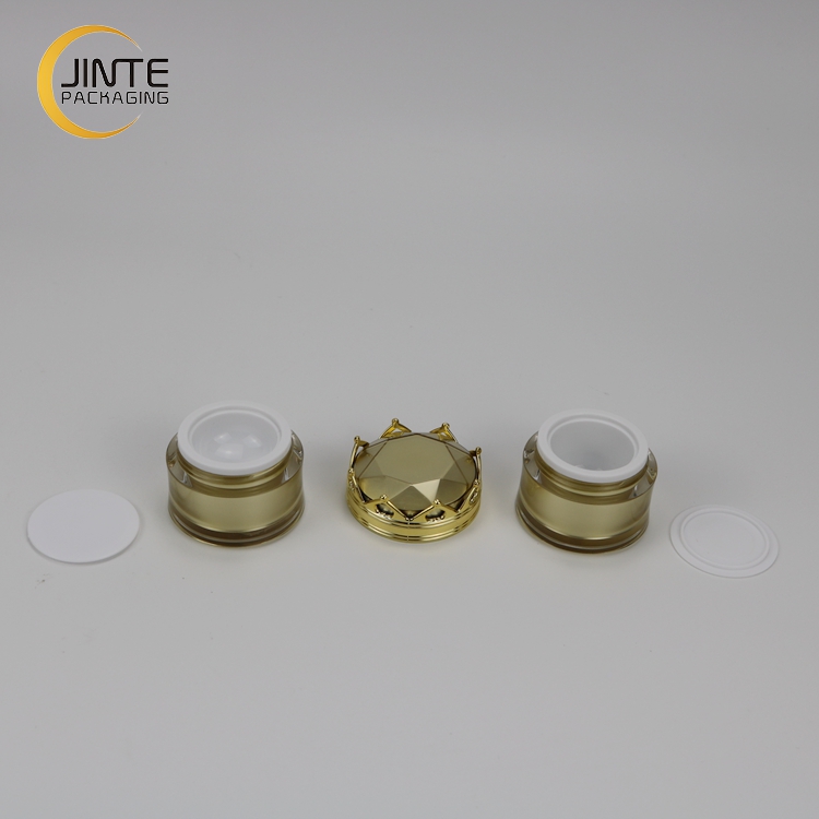 Crown Design Cosmetic Beauty Jar Plastic Lip Balm Container Acrylic Jar 5g 10g