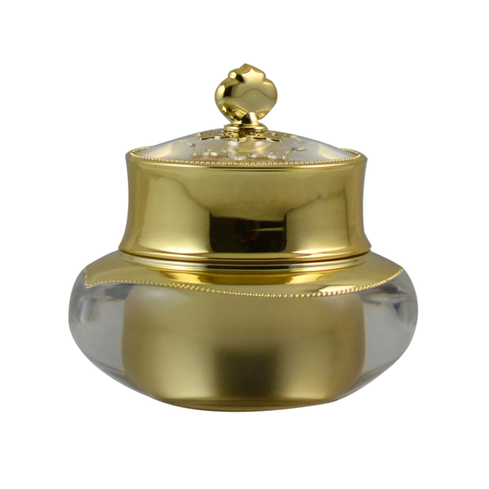 Crown Shape 15g 30g 50g Gold Empty Acrylic Cream JA201 Jar