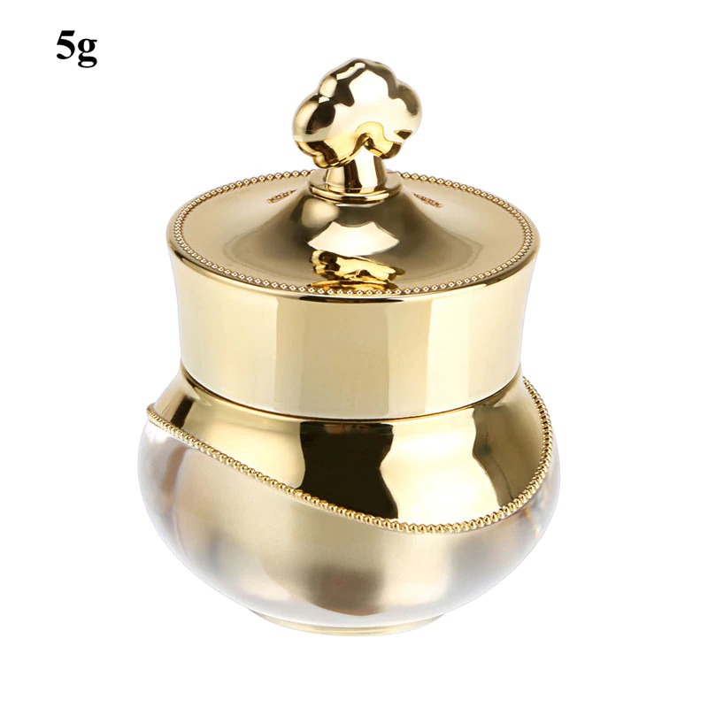 Crown Shape Plastic Refillable Bottles Empty Pot Bottles Makeup Jar Travel Face Cream Lotion Cosmetic Container
