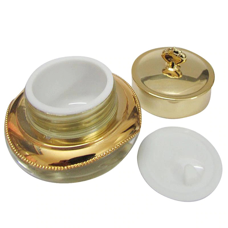 Crown Shape Plastic Refillable Bottles Empty Pot Bottles Makeup Jar Travel Face Cream Lotion Cosmetic Container
