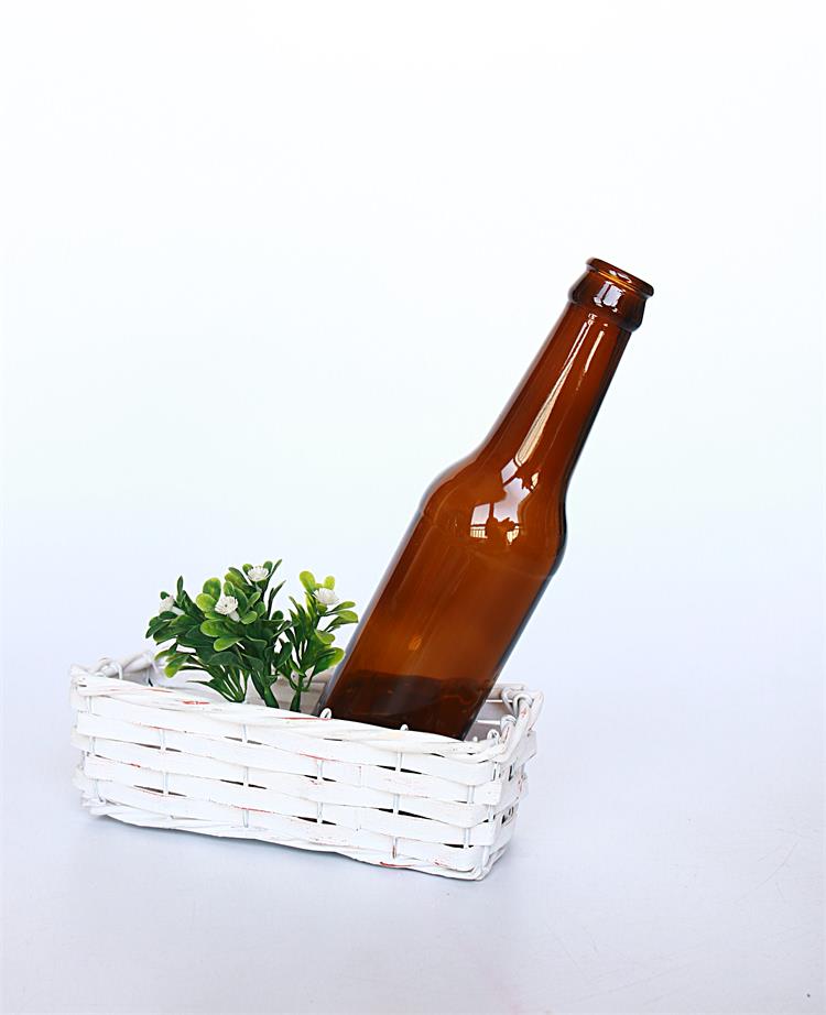 Crown Top 330ml 500ml Brown Glass Beer Bottle Round Shape For Kombucha Ginger Beer