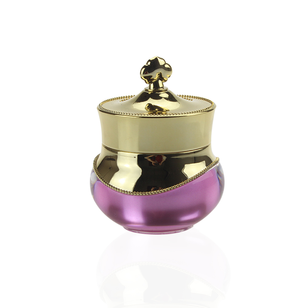 Crown cream bottle cosmetic travel bottle acrylic portable mini cream lotion trial empty jar