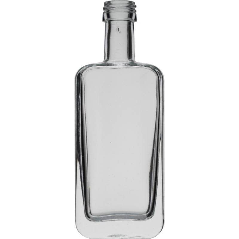 Crystal Glass Cork Screw Decanter White Unique Shape Liquor Glass Bottle