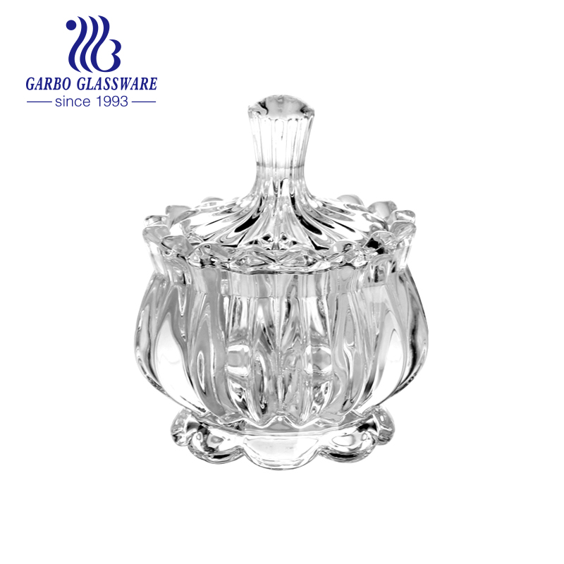 Crystal Glass Sugar Bowl, bohemia crystal bowl, unique sugar bowl mexico hot sale glassware home restaurant high quality glass