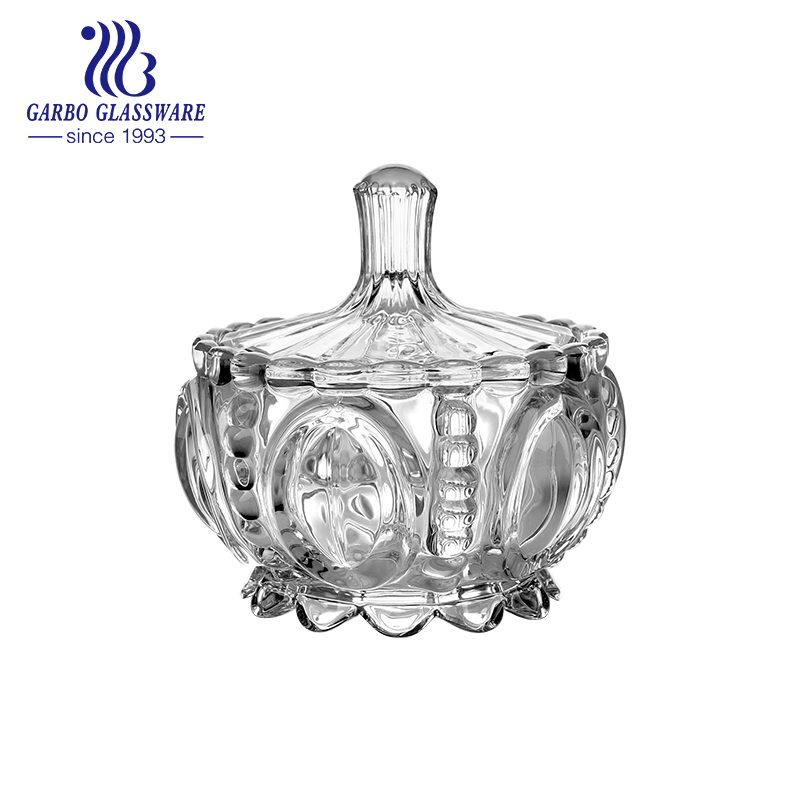 Crystal Glass Sugar Bowl, bohemia crystal bowl, unique sugar bowl mexico hot sale glassware home restaurant high quality glass