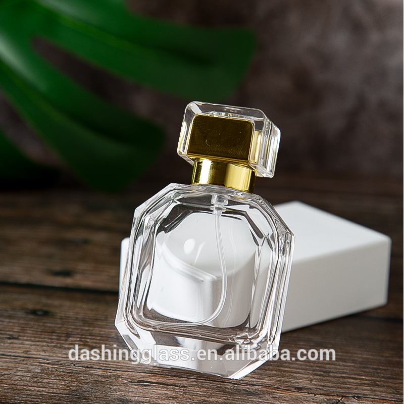 Crystal Wholesale Egyptian Empty Glass 50ml 100 ml Perfume Bottle with Cap and Box