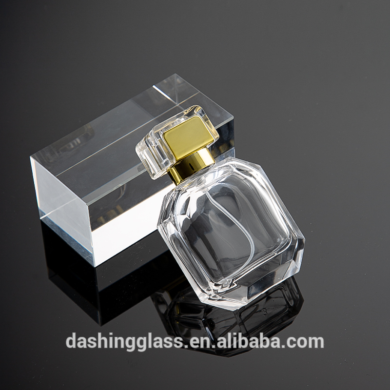 Crystal Wholesale Egyptian Empty Glass 50ml 100 ml Perfume Bottle with Cap and Box