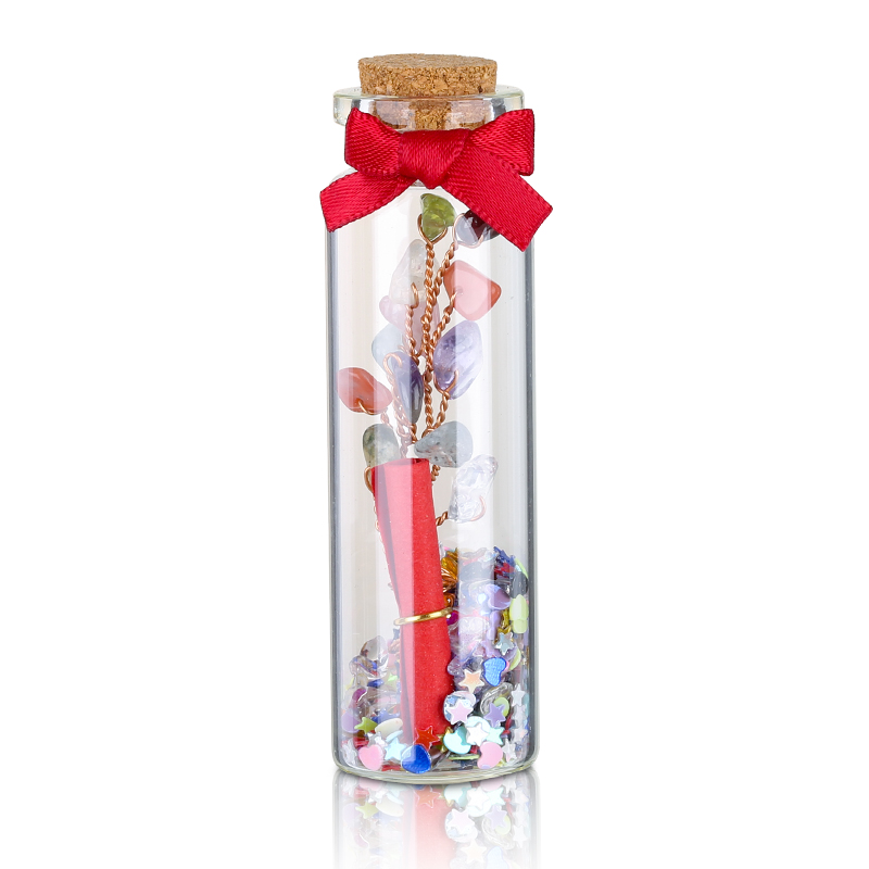 Crystals Healing Stones Special Hot Sales Best Quality Fashion Popuplar Customized Good Lucky Glass Wishing bottle