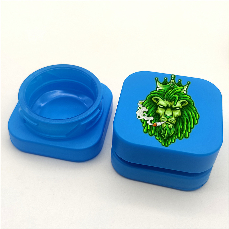 Cube square Qube shape 3ml 5ml 7ml 9ml Square Premium Glass Concentrate Jar Clear black white Glass jar with Child Safe Lid