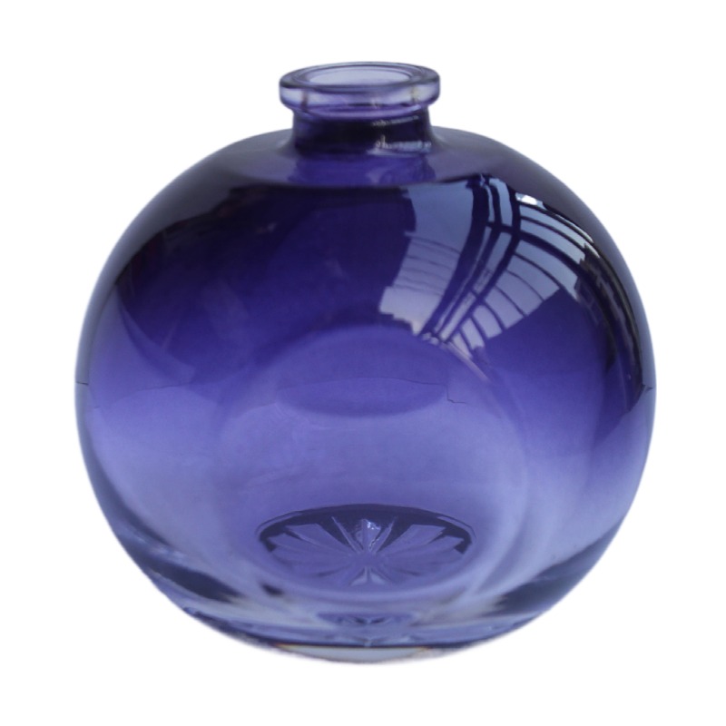 Custmized Glass Products Factory 200ML Glass Perfume Bottle Round Perfume Bottle