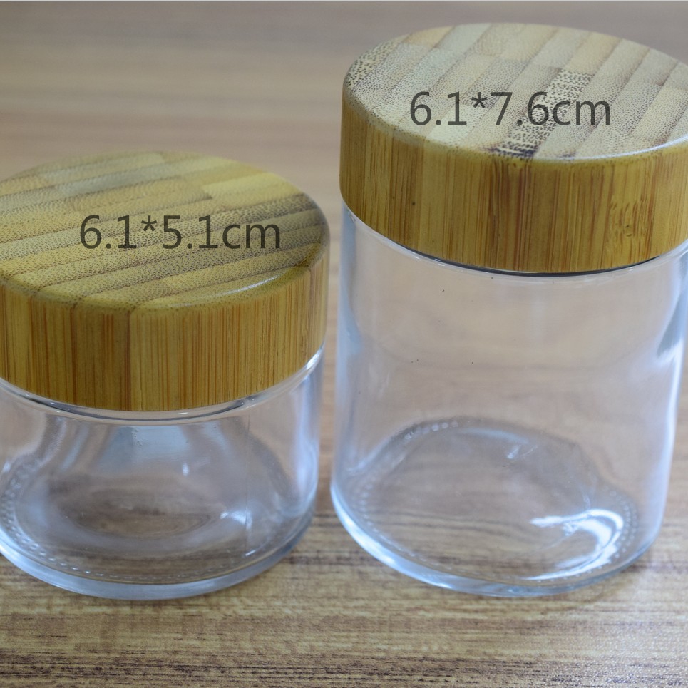 Custom 1 2 3 4 Oz Child Proof CR weed Glass Jar bulk smell proof small container dab jars bottle with lid