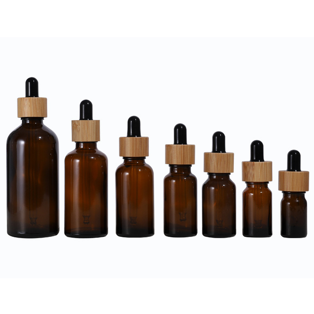 Custom 1 oz 2 oz 30 ml 60 ml Gold Clear Pink Black blue Oil Glass Dropper bottle
