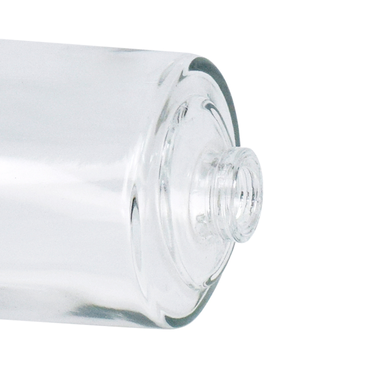 Custom 100ml OEM luxury cosmetic packaging transparent empty glass perfume bottle with pump sprayer