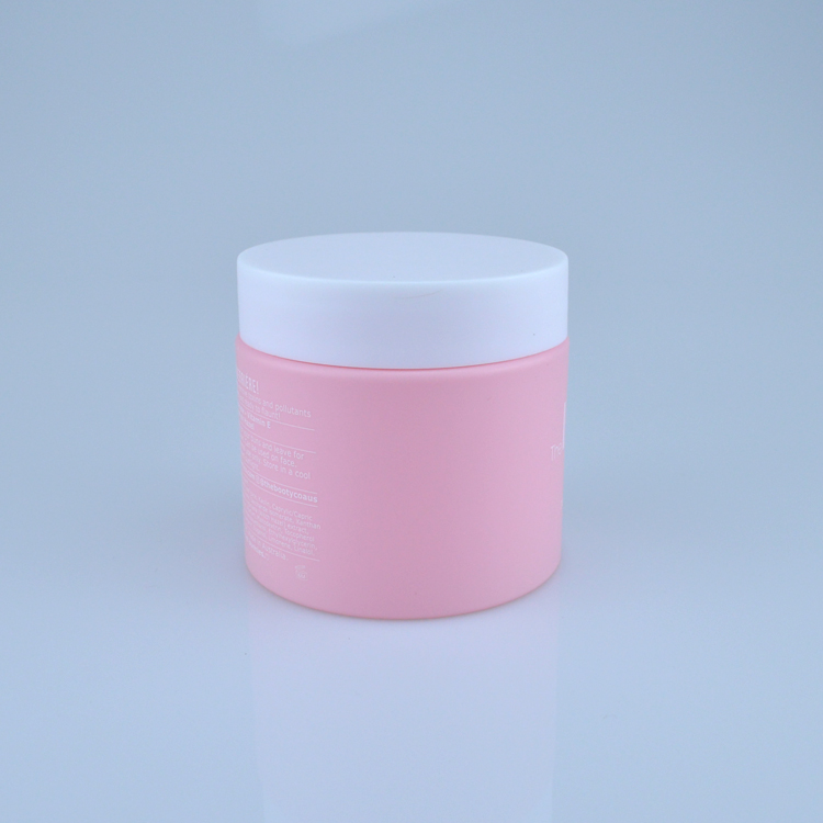 Custom 100ml plastic cosmetic jar for cosmetic container packaging body scrub jar cream jar