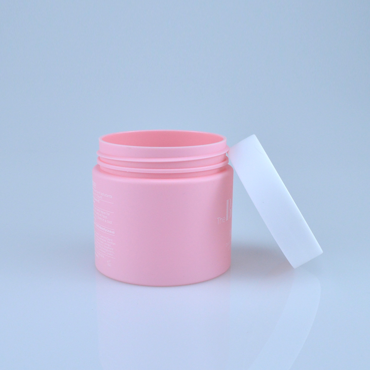 Custom 100ml plastic cosmetic jar for cosmetic container packaging body scrub jar cream jar