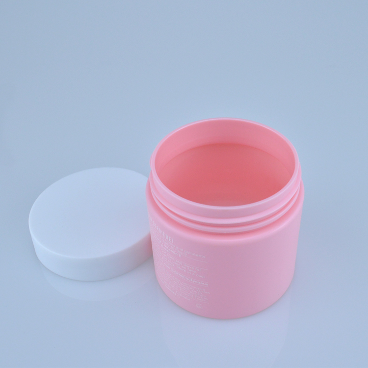 Custom 100ml plastic cosmetic jar for cosmetic container packaging body scrub jar cream jar