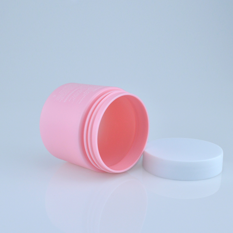 Custom 100ml plastic cosmetic jar for cosmetic container packaging body scrub jar cream jar