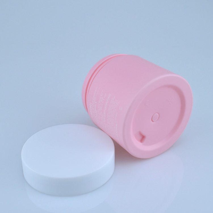 Custom 100ml plastic cosmetic jar for cosmetic container packaging body scrub jar cream jar