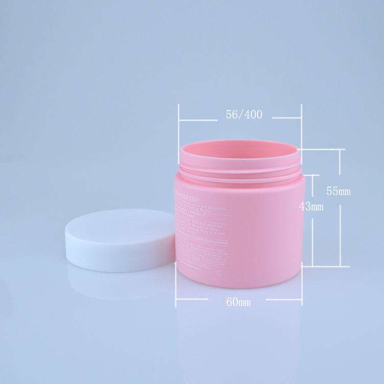 Custom 100ml plastic cosmetic jar for cosmetic container packaging body scrub jar cream jar