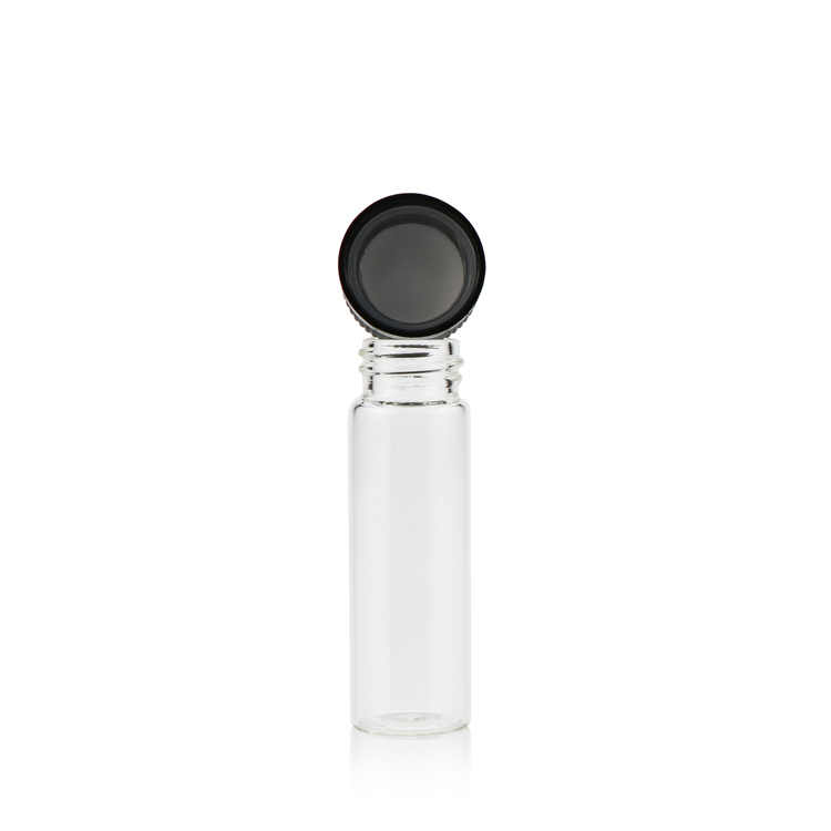 Custom 109mm clear empty CR airtight lid pre rolled cigarettes weed glass pre roll vial tubes with child resistant caps
