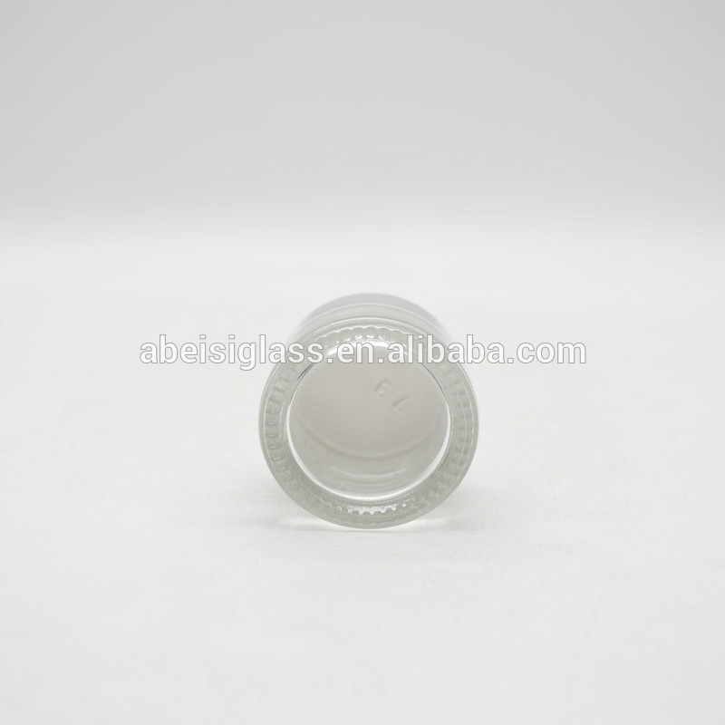 Custom 10g skin care body gel cosmetic glass jars empty eye cream clear balm lip scrub container with caps