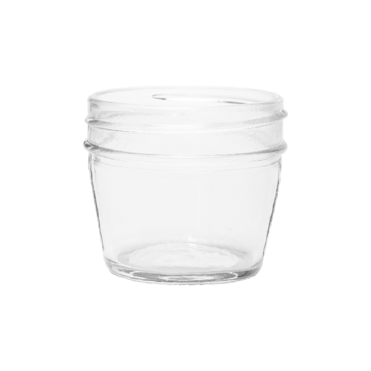 Custom 12 pack Mini 4oz 120ml Food Storage Jar with Plastic Lids for Jam Jelly Baby Food