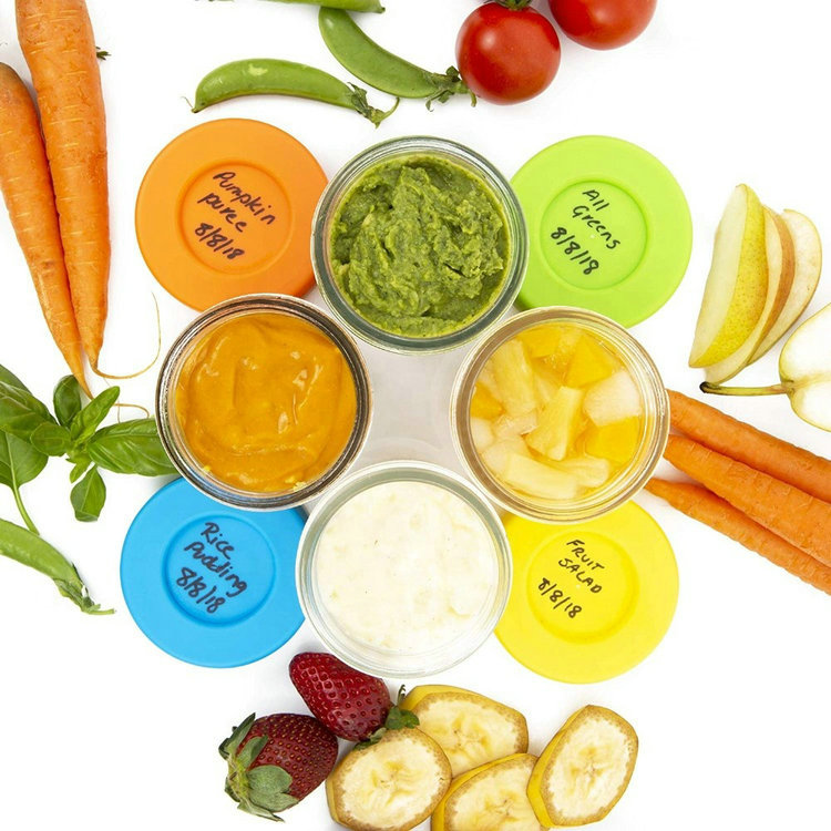 Custom 12 pack Mini 4oz 120ml Food Storage Jar with Plastic Lids for Jam Jelly Baby Food