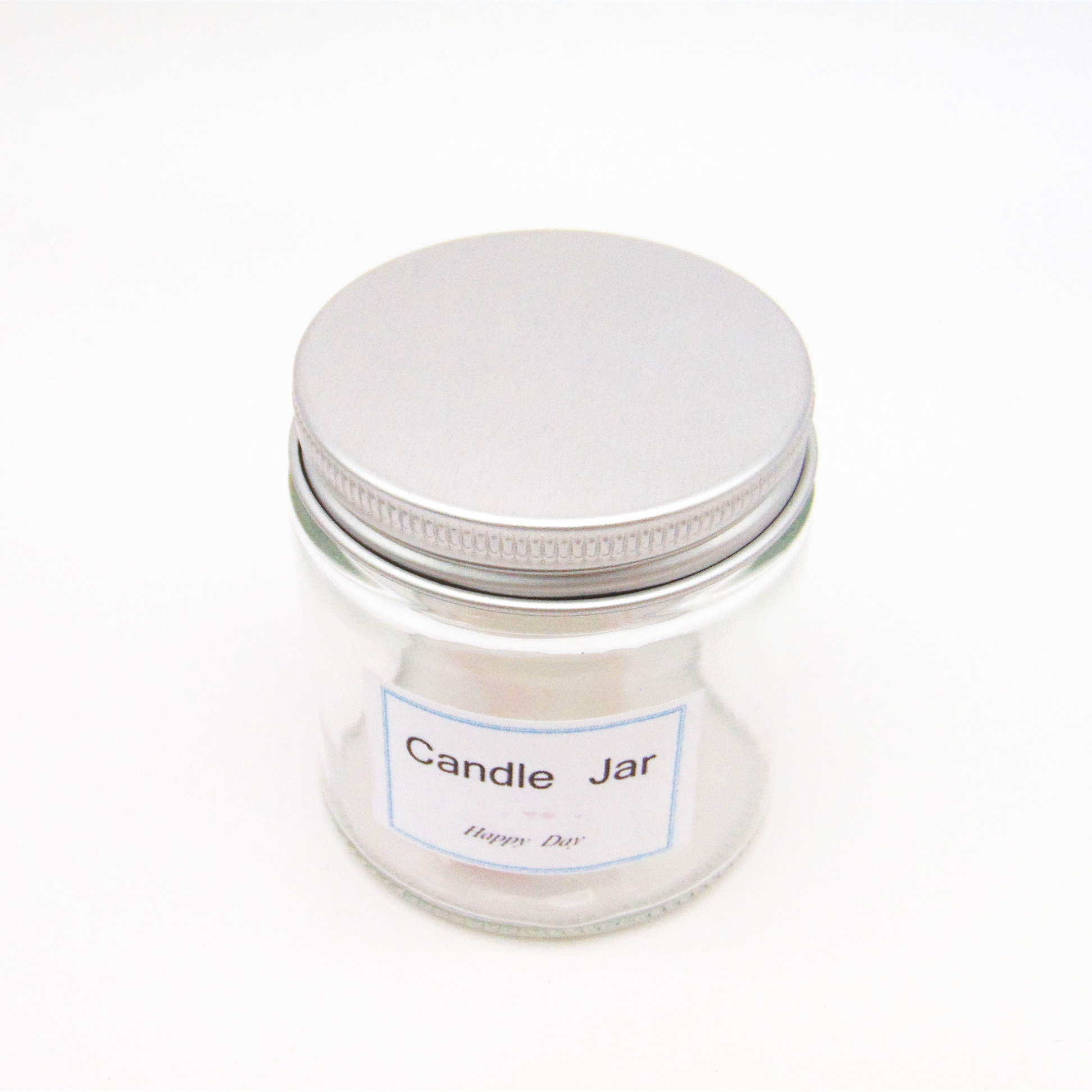Custom 120g Cosmetic Cream Packaging Glass Jar With ALuminum Lid