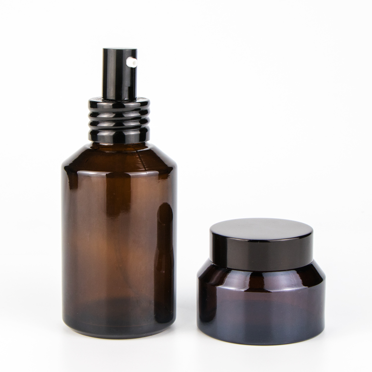 Custom 15 30 G 60 100 120 200 ml 1 1.7 3.3 ounce black pump spray hair product packaging skin care bottles and jars