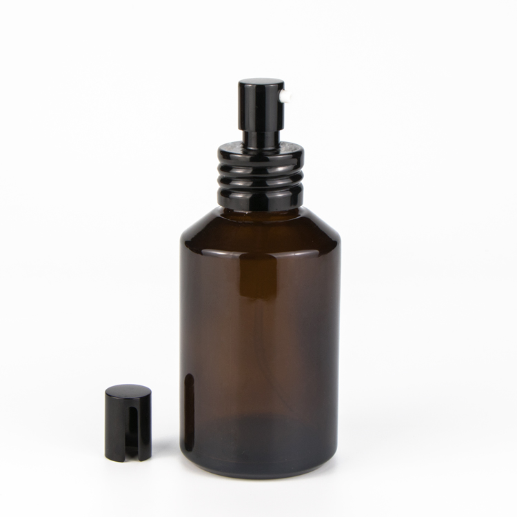 Custom 15 30 G 60 100 120 200 ml 1 1.7 3.3 ounce black pump spray hair product packaging skin care bottles and jars