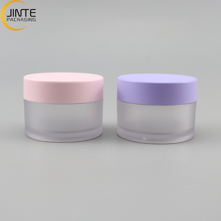 Custom 15 g 0.5 oz Skin Care Body Gel Cosmetic Petg Plastic Jars Empty Eye Cream Pink Balm Lip Scrub Container With Caps