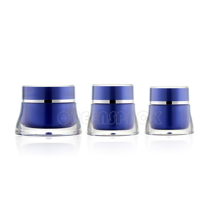 Custom 15ml 30ml 50ml Plastic Cosmetic Jars High-end Cosmetic Containers Plastic Jar With Lid