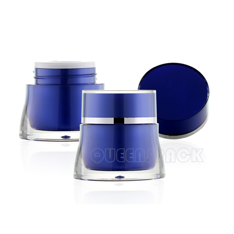Custom 15ml 30ml 50ml Plastic Cosmetic Jars High-end Cosmetic Containers Plastic Jar With Lid