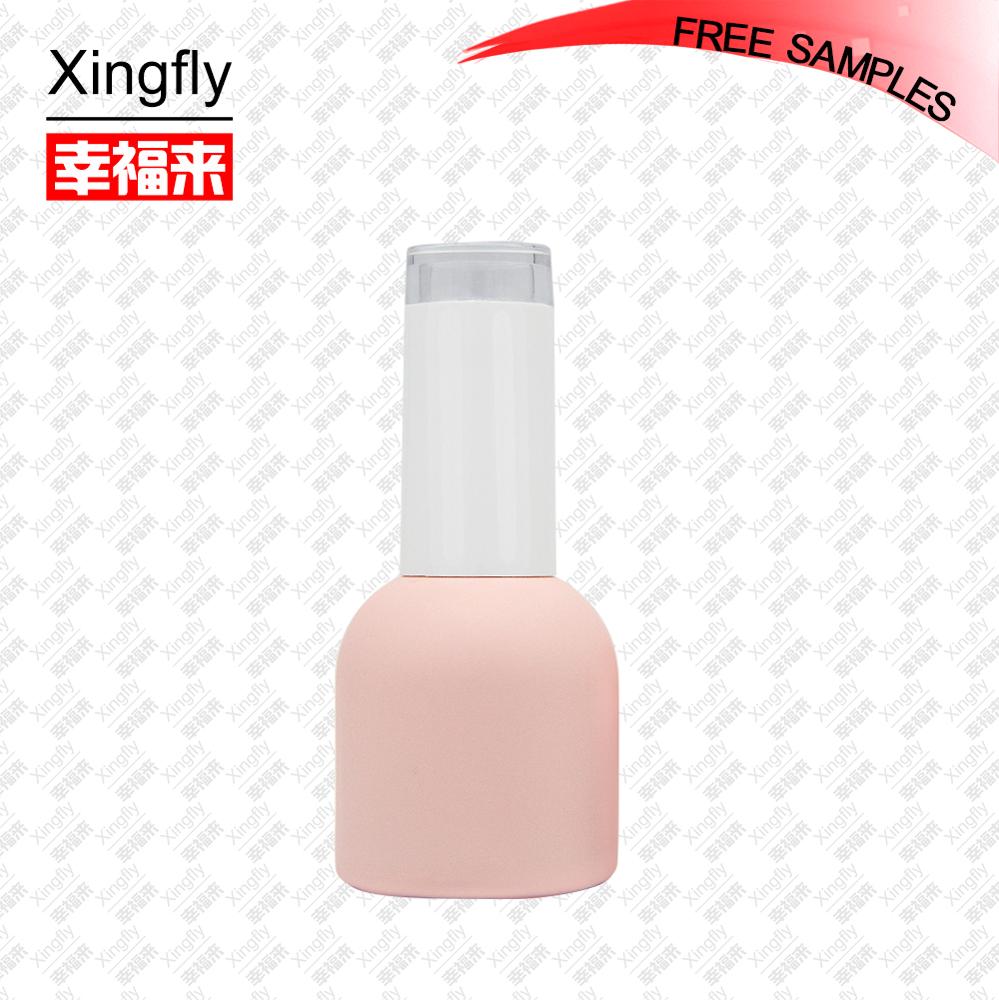 Custom 15ml Round Glass UV Nail Polish Gel Polish Bottles For Nail Polish