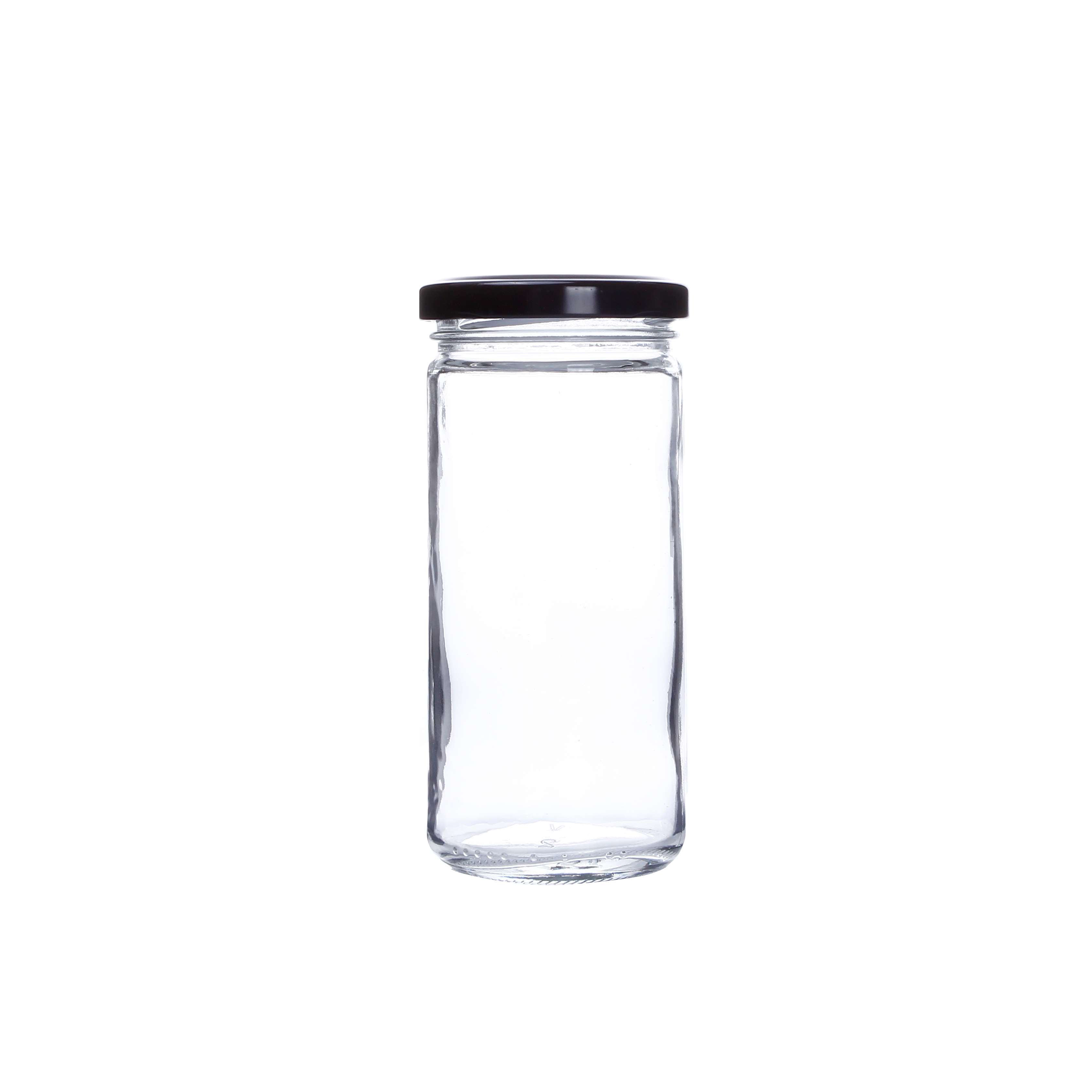 Custom 160z 500ml Glass Container Glass Packaging For Juice Drinks Jars Glass With Lids