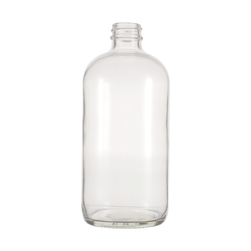 Custom 16oz Refillable Trigger 500ml Round Boston Room Glass Spray Bottle with Silicone Sleeve for Hair