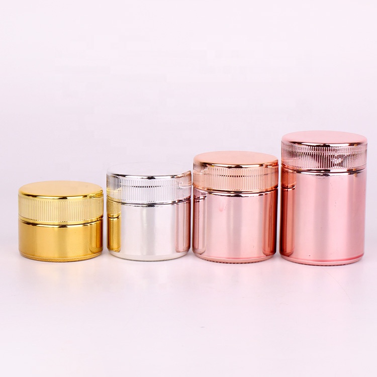 Custom 1oz 2oz 3oz 4oz straight sided childproof glass jar with child resistant lids