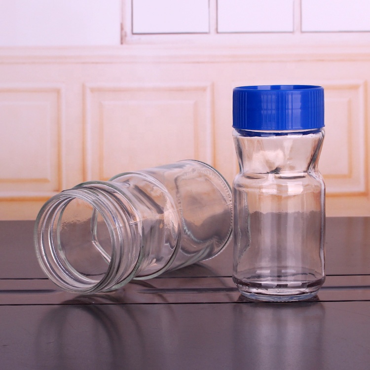 Custom 200ml 400ml 750ml food grade coffee glass storage container with lid