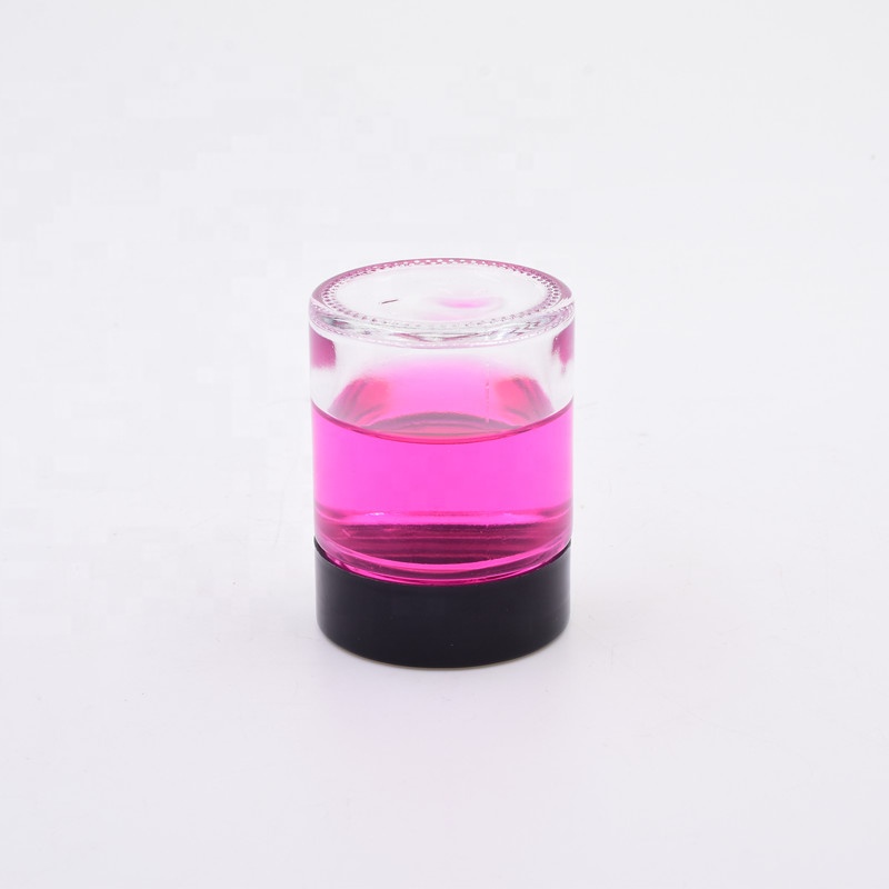 Custom 2oz 60ml transparent straight side pharmacy jars packaging weeds jar child resistant glass jar with child proof lid