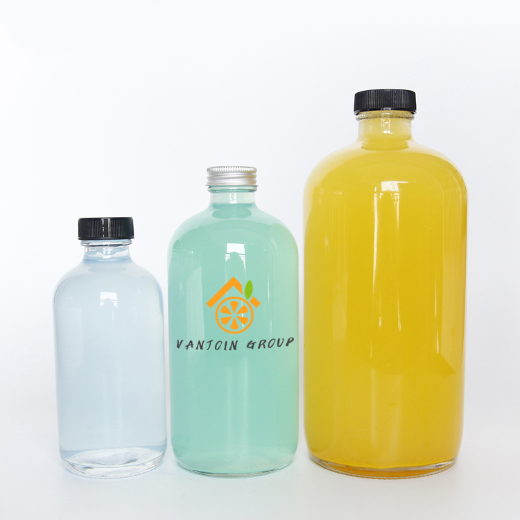 Custom 2oz 8oz 16oz 32oz Empty Glass Fruit Juice Bottle