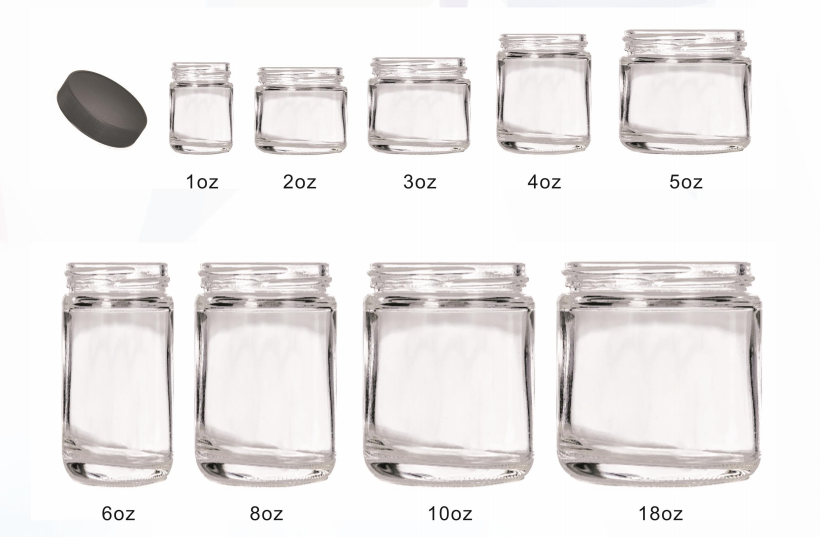 Custom 3 4 Oz Child Proof CR weed Glass Jar bulk smell proof food storage small container Einmachglas dab jars bottle with lid