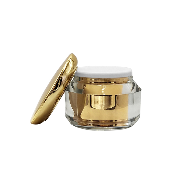 Custom 30g 50g  oval acrylic cream jar