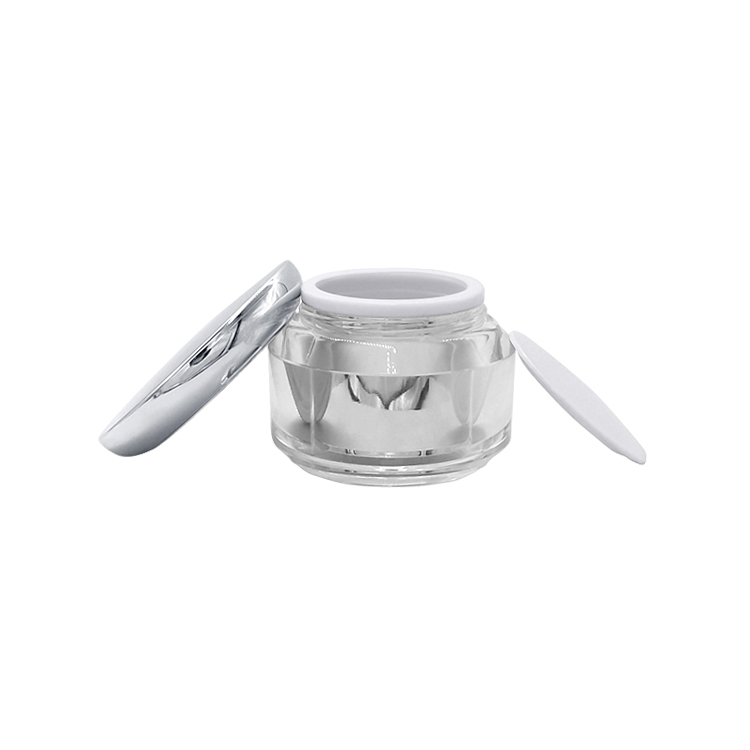 Custom 30g 50g oval acrylic cream jar