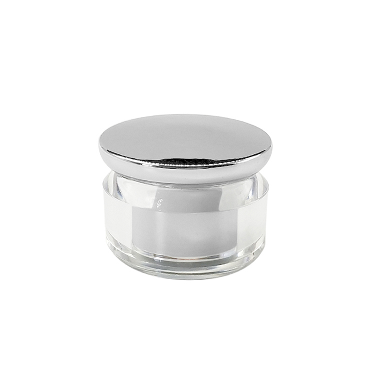 Custom 30g 50g oval acrylic cream jar